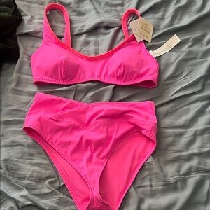 Fabletics Neon Pink Bikini Set